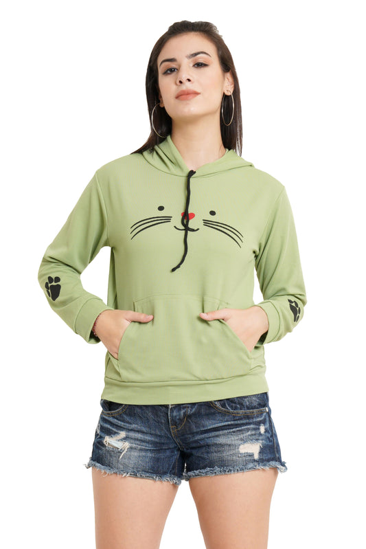 Cat hoodie - Women's Cotton Blend Hoodie