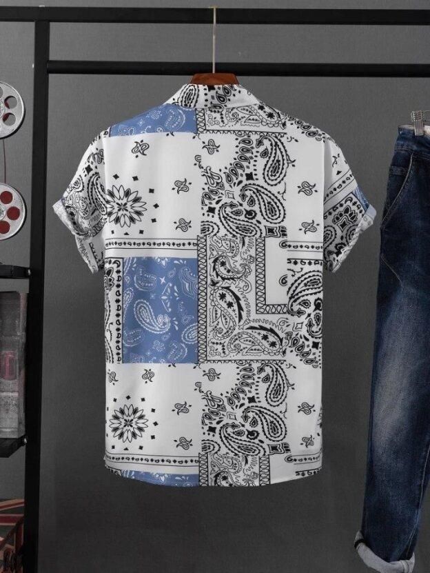 Artsy Mens Regular Fit Printed Casual Shirt