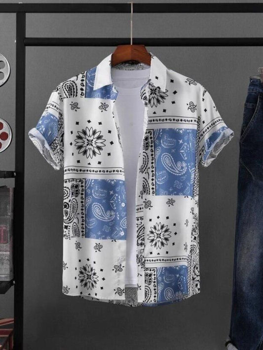 Artsy Mens Regular Fit Printed Casual Shirt